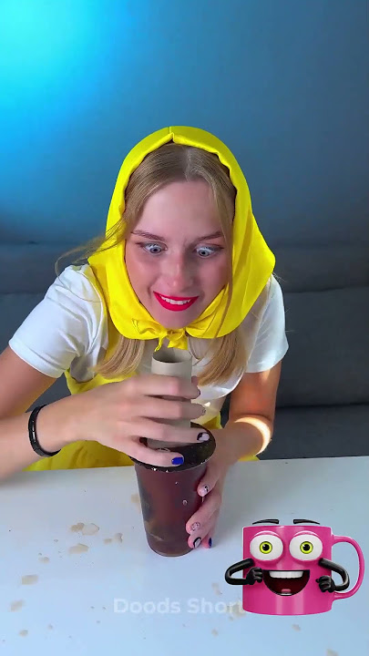 How to Drink Your Boba Tea 🥤😜 #funny #food #hacks
