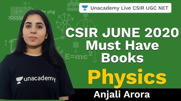 MUST HAVE BOOKS FOR CSIR | Unacademy Live- CSIR UGC NET | Anjali Arora