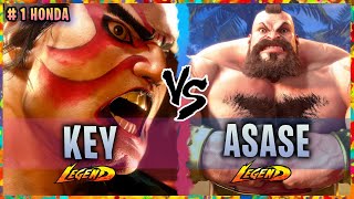 SF6 ▰ Ranked #1 E.Honda (KEY) Vs. Zangief (Asase)『Street Fighter 6』