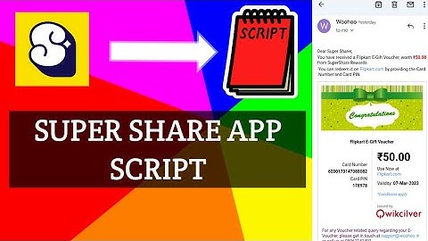 Super Share App Script / unlimited coin script / free Google Play Redeem code / Free Amazon GiftCard