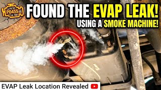 Locating an EVAP Leak  with a Smoke Machine