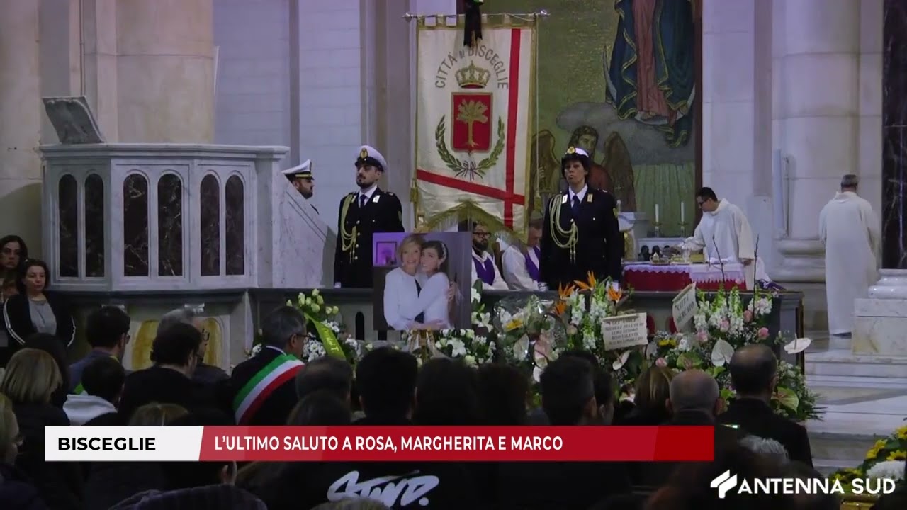 12 APRILE 2025 -  BISCEGLIE: L’ULTIMO SALUTO A ROSA, MARGHERITA E MARCO