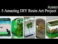 5 MOST Amazing DIY Ideas from Epoxy RESIN. SIMPLE Tutorial / ART RESIN