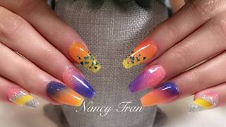 powder nails designs dipping different