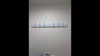 This drying rack frees up floor space and is so easy to use