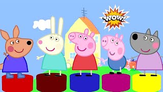 Five Little Monkeys On The Bed-Cinco Bebezinhos Pulando Na Cama-동요와 어린이 노래 Kids Song Peppa Pig