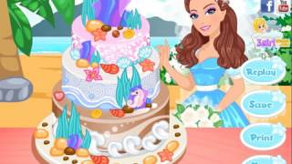 Barbie wedding cake recipe and decoration tips game for girls - Barbie Beach Wedding Cake screenshot 2