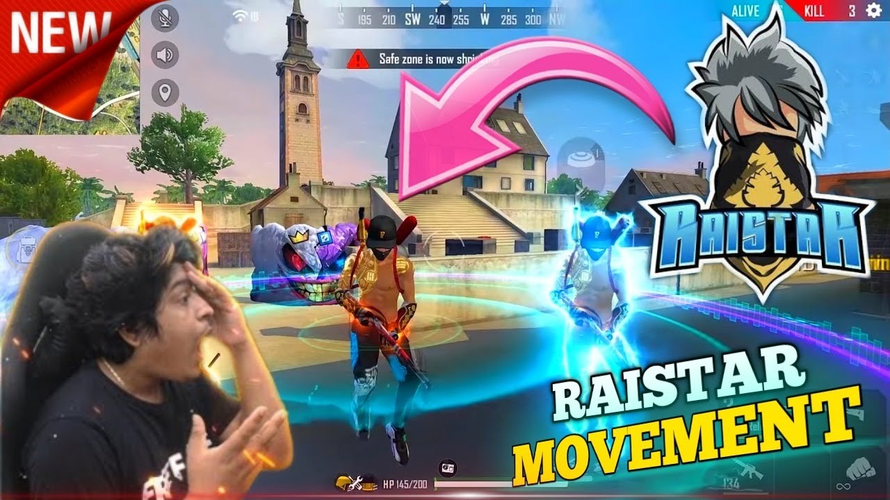 RAISTAR GOD LBL MOVEMENT SPEED GYAN GAMING OP REACTION ON LIVE STREAM - Garena Free Fire