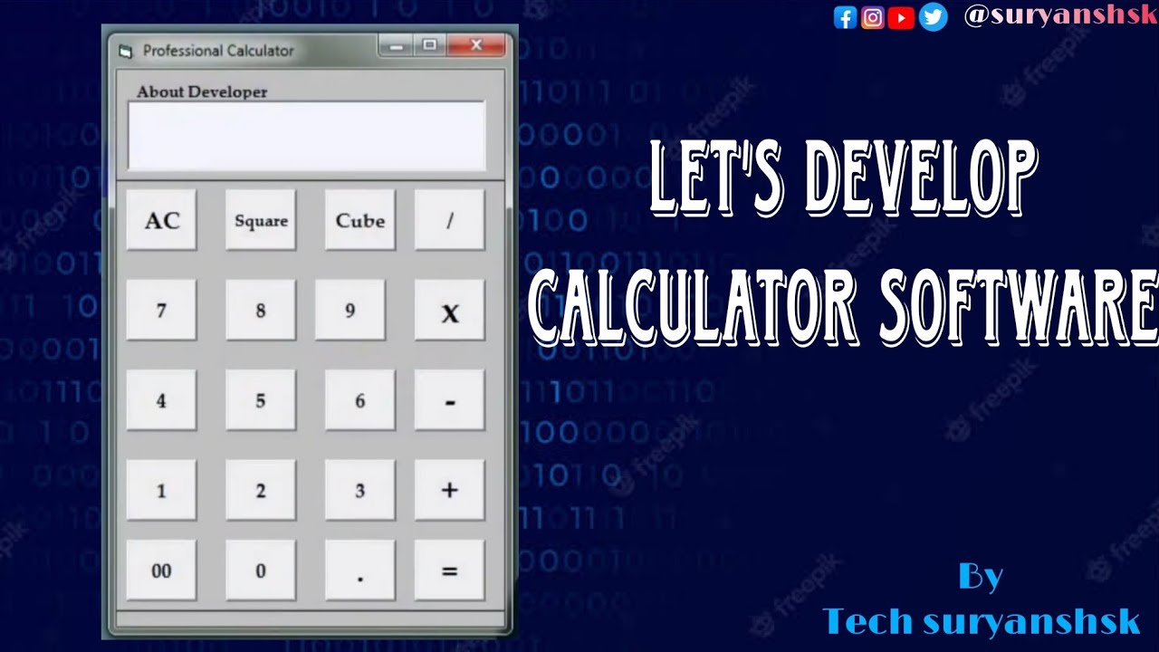 Let's Develop Calculator Software| #coding #suryanshsk #visualstudio ...