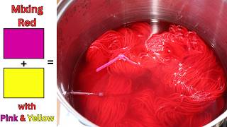 Dyeing Red Yarn by Mixing Pink and Yellow?!?!? (Dyepot Weekly 367)