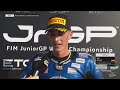 🎤 #Stock ECh Race Winner Interview | Iker García | R5 Misano | 2025 FIM JuniorGP