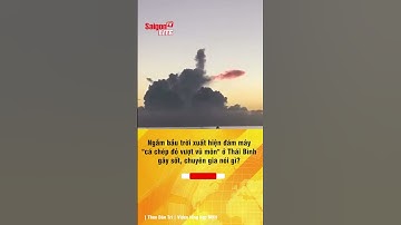 Đám mây "cá chép đỏ vượt vũ môn" ở Thái Bình gây sốt, chuyên gia nói gì? #shorts