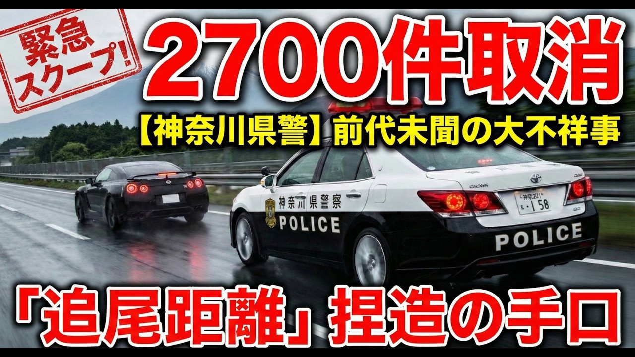 【神奈川県警】その切符、嘘かも？違反2700件が取消しへ…「追尾距離」捏造の手口と対象者を徹底解説