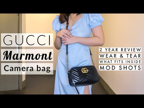 Gucci Marmont Camera Bag Small Review + Size, Mod Shots & WHAT FITS 