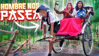 RIDING A HUMAN CART | POLINESIOS VLOGS