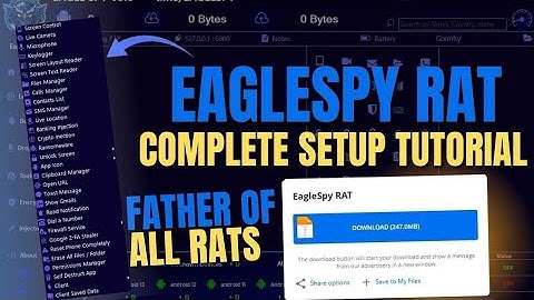 EagleSpy RAT Complete Setup Tutorial - EagleSpy RAT v5 setup - CraxsRat 2025