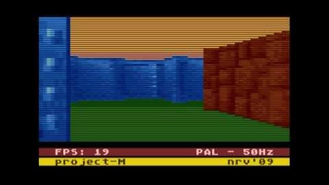 Atari 8bit - Project M - demo version 1.5 - (Wolfenstein 3D clone)