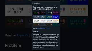 Font Ligatures in VS Code