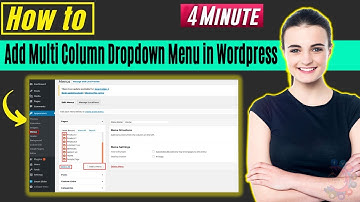 How to add multi column dropdown menu in wordpress 2025