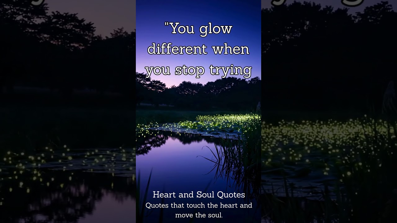 Glow Without Proving Yourself | Life Quotes 