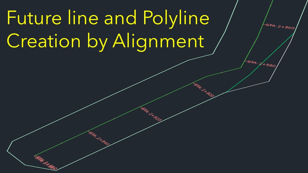 Civil 3D: Alignment to Feature Line to Polyline | Boundaries - YouTube