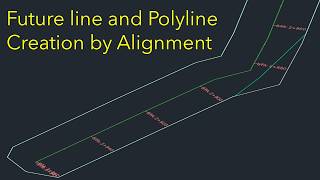 Civil 3D: Alignment to Feature Line to Polyline | Boundaries