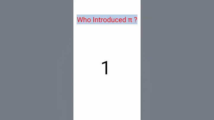 Who Introduced π|| Who invented π|| #pi #shorts #shortsvideo