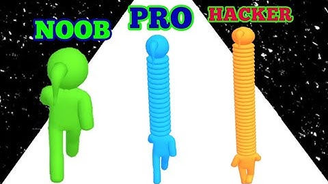 Noob vs Pro vs Hacker in Long Neck Run Gameplay Walkthrough ( Max Level Mobile Game ) PART- 1