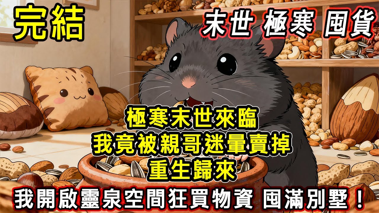 【完結/囤資】極寒末世來臨 我竟被親哥迷暈賣掉 重生歸來 我開啟靈泉空間狂買物資 囤滿別墅 #末日 #末世 #小說推文 #囤貨 #伴睡 #一口氣看完 #shorts #小說 #重生 #極寒  #睡眠