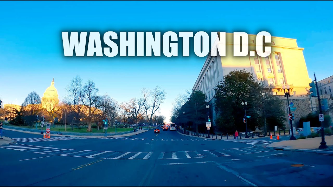 Scenic Washington D.C. Drive 4K | Iconic Landmarks & City Streets Tour