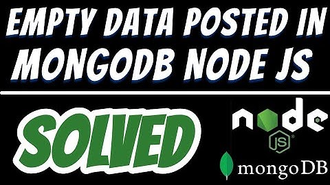 Empty data getting posted in Mongodb database using Node JS Postman SOLVED