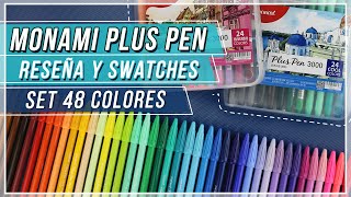 ✧ Monami Plus Pen 3000 Set 48 ⭐ Reseña completa y swatches ✧