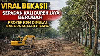 Viral Bekasidulu Penuh Bangunan Liar Sepadan Kali Duren Jaya Dibersihkan  Ini Proyek Kdm