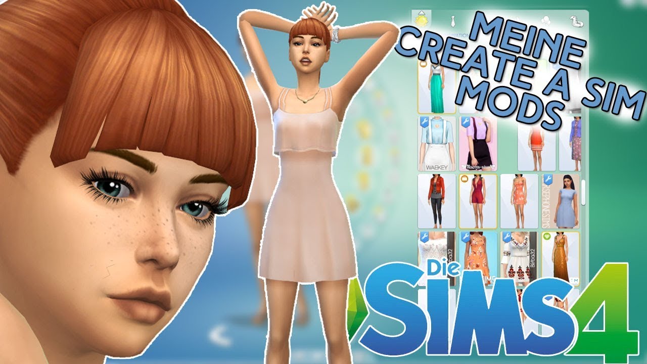 Realistische Wimpern Model Posen 4 Vorschau Reihen Mehr Meine Sims 4 Cas Mods Simfinity Youtube