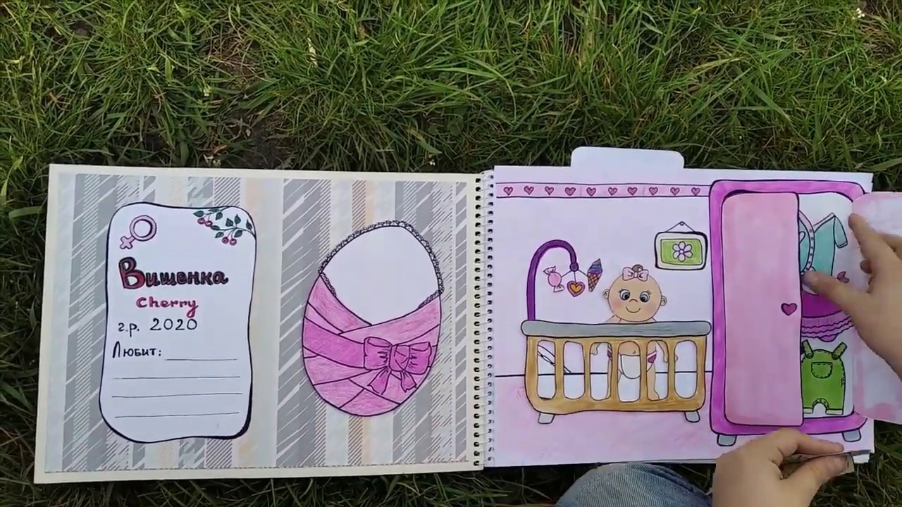 Кристинкина ляля Вишенка. Играем бумажной куклой. По работам канала DOLLS DRAWING & PLAYING