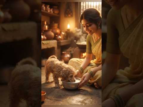 बारिश में मिली सबसे प्यारी मेहमान! 🐶🌧️❤️#shorts #ai #trending #viral