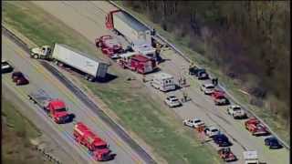 Accident Closes I-79 - RAW Chopper Video