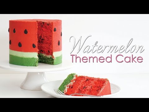 How to make a Watermelon Cake Tutorial