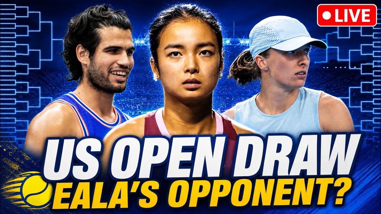 US Open draw LIVE: Eala Round 1 opponent revealed | Who will be in Alcaraz & Swiatek’s path?