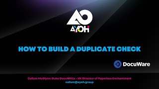 Famous How to build a Duplicate Check in DocuWare Wealth