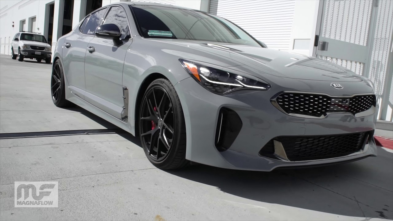 Kia Stinger MagnaFlow Cat Back Exhaust Sound Clip - YouTube