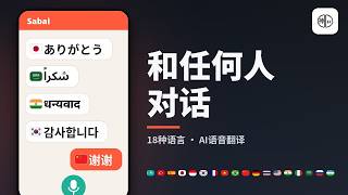 AI语音翻译软件：一天走遍世界，18种语言实时翻译（完整演示）