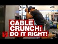 Cable Crunch: Correct Form