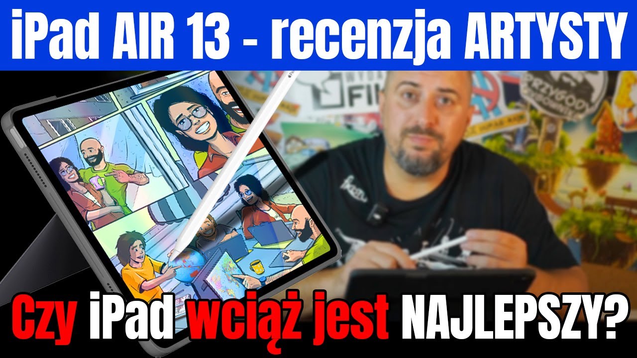 iPad AIR 13 czy to NAJLEPSZY tablet dla artysty? - RECENZJA od  ZAWODOWEGO rysownika komiksów.