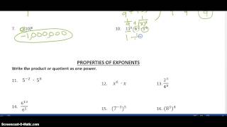 Pre-Algebra Unit 4 Test Review