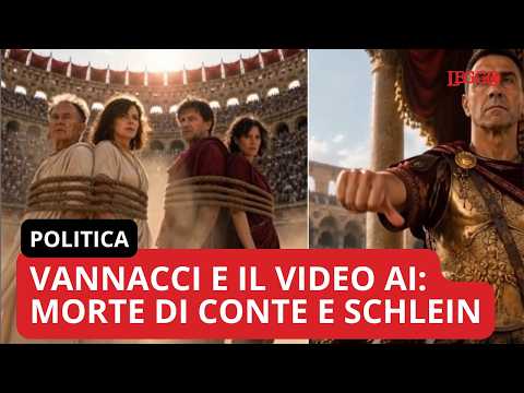 Video Vannacci rilancia un video AI in cui ordina la morte di Conte e Schlein