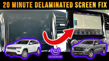 How to DIY replace delaminated screen for 2019+ Jeep Grand Cherokee RAM Pacifica UAV 8.4" Uconnect 4