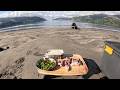 Blowtorch Raw Fish on The Secret Beach