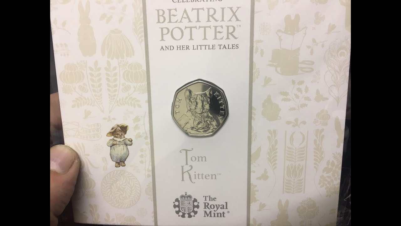 TOM KITTEN 50p COIN || UNPACKAGING / UNBOXING 2017 (BEATRIX POTTER - ROYAL MINT)