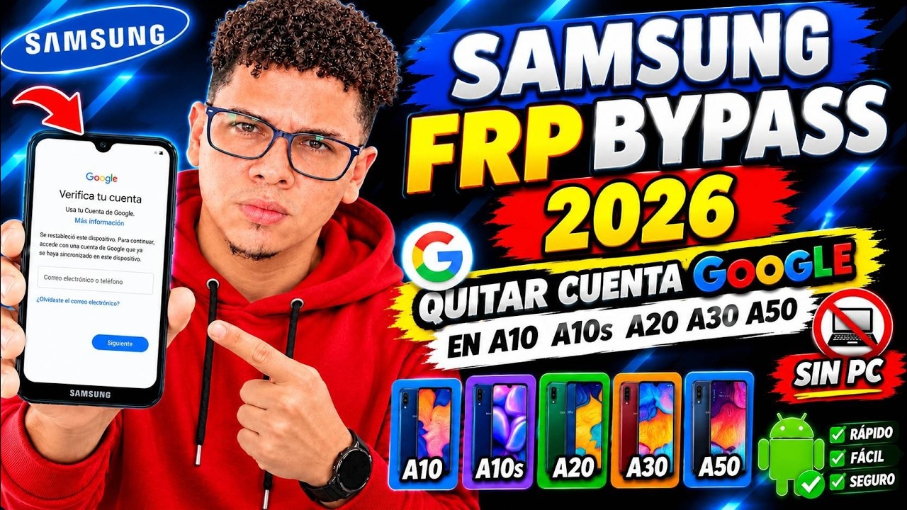 SIN PC #2025 - Como Quitar la cuenta de google samsung a10 a10s a20 a30 ...